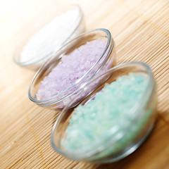 Image showing Colored Bath Salt