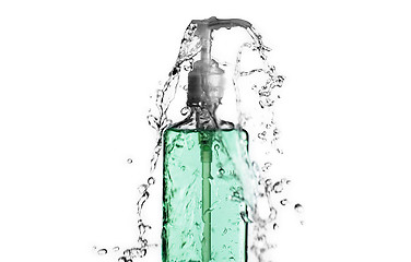 Image showing Green Bottle Splash