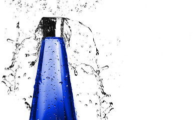 Image showing Blue Bottle Splash