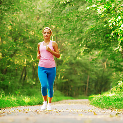 Image showing Beautiful Woman Runner