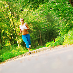 Image showing Beautiful Woman Runner