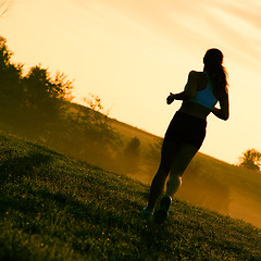 Image showing Beautiful Woman Runner