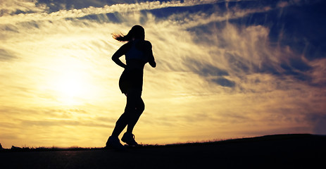 Image showing Beautiful Woman Runner