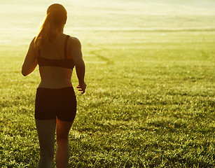 Image showing Beautiful Woman Runner