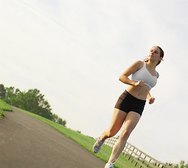 Image showing Beautiful Woman Runner