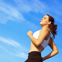 Image showing Beautiful Woman Runner