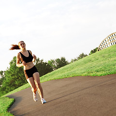 Image showing Beautiful Woman Runner