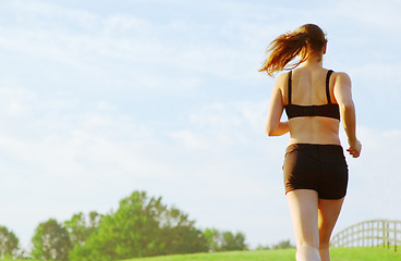 Image showing Beautiful Woman Runner