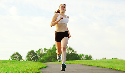 Image showing Beautiful Woman Runner