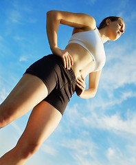 Image showing Beautiful Woman Runner