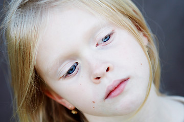 Image showing Blue eyes girl