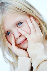 Image showing Blue eyes girl