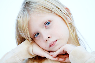 Image showing Blue eyes girl