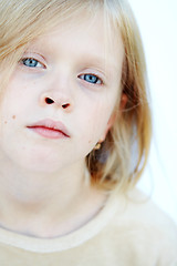 Image showing Blue eyes girl