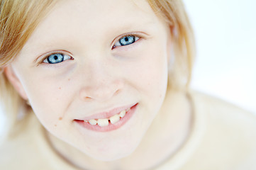 Image showing Blue eyes girl