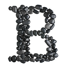 Image showing Rock Letter on White