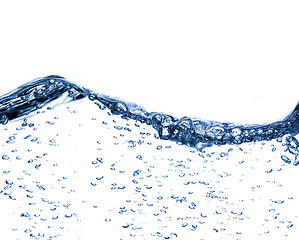 Image showing Clear Water Against White