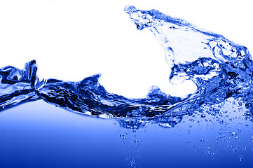 Image showing Blue Water Against White