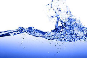 Image showing Blue Water Against White