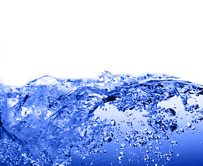 Image showing Blue Water Against White