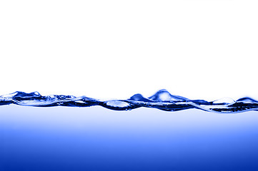 Image showing Blue Water Against White