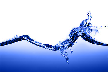 Image showing Blue Water Against White