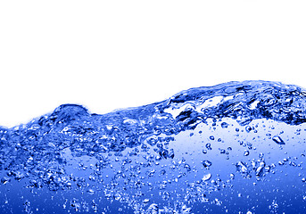 Image showing Blue Water Against White