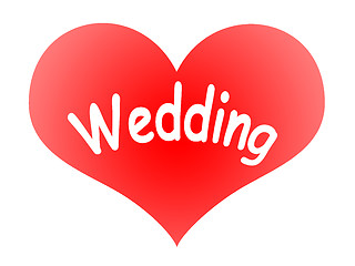 Image showing Heart Says Wedding