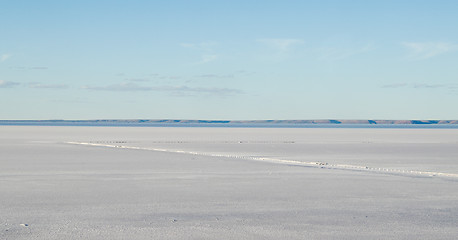 Image showing salt lake desert