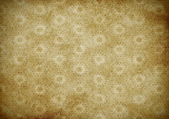 Image showing old floral wallpaper background 