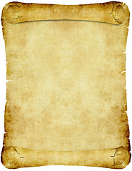 Image showing vintage parchment paper scroll