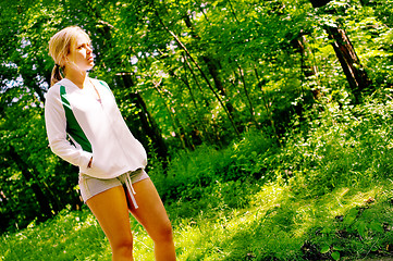 Image showing Young Woman Working Out