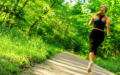 Image showing Young Woman Working Out