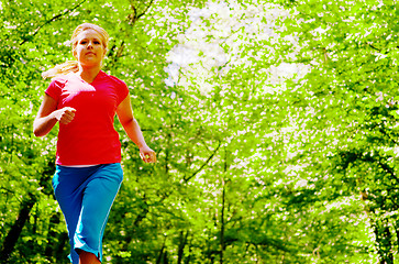 Image showing Young Woman Working Out