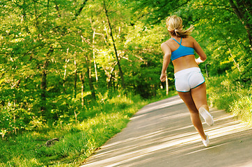 Image showing Young Woman Working Out