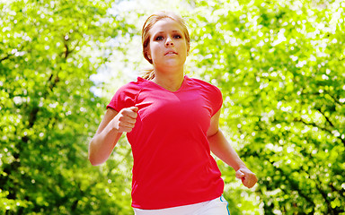 Image showing Young Woman Working Out