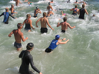 Image showing Triathlon - the swim