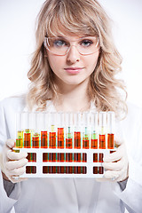 Image showing Female scientist