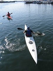 Image showing Kayaks