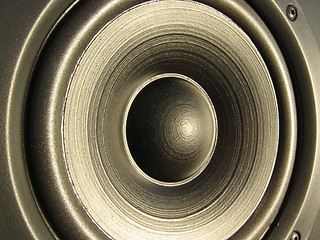 Image showing Closeup of a loudspeaker element