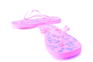 Image showing pink flip flops