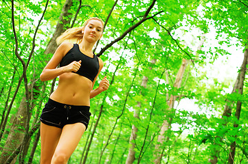 Image showing Blonde Woman Exercising 