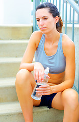 Image showing Urban Mature Woman Exercising