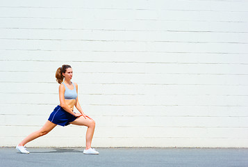 Image showing Urban Mature Woman Exercising