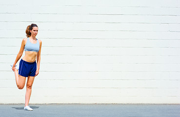 Image showing Urban Mature Woman Exercising