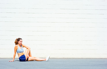 Image showing Urban Mature Woman Exercising