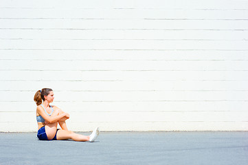 Image showing Urban Mature Woman Exercising