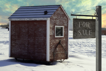 Image showing Ice Fishing Shed