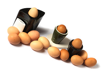 Image showing brown eggs 