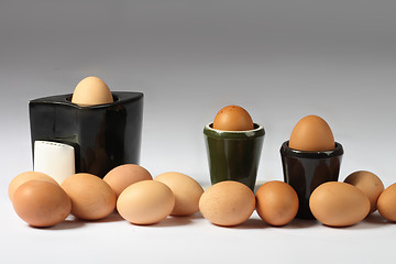 Image showing brown eggs